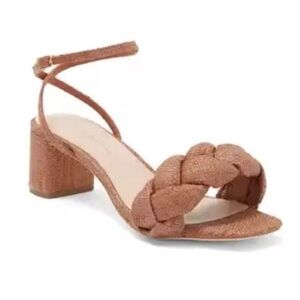 Loeffler Randall Avril Brown braided sandals 10